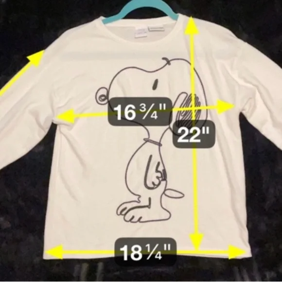 Zara Snoopy Peanuts Graphic Tee Cartooncore Y2K Nostalgia Collab Sz 13-14 - Picture 3 of 7